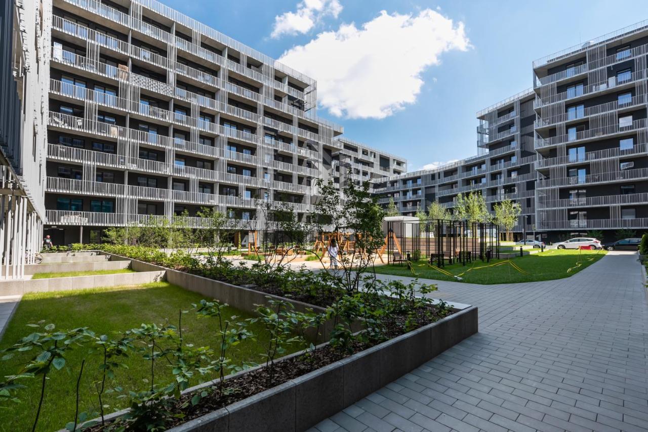 Wola Cosy White Apartment Varsó Kültér fotó